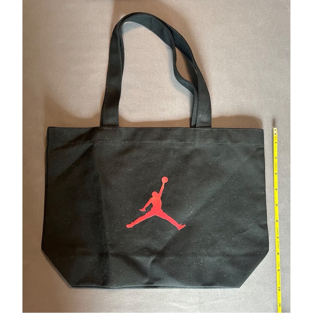 Black Jordan Tote Bag with Red Logo